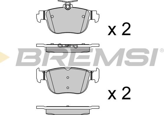 Bremsi BP3921 - Kit pastiglie freno, Freno a disco autozon.pro