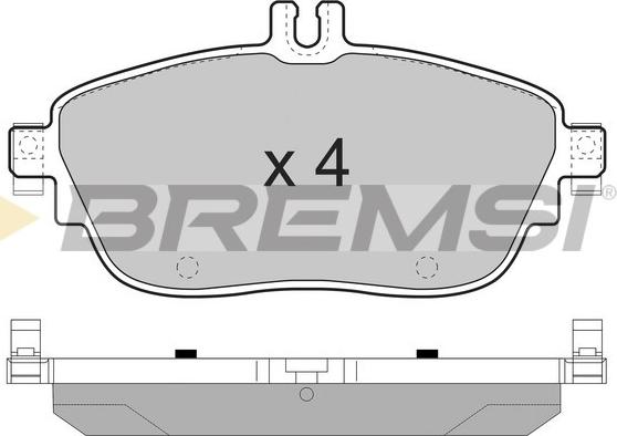 Bremsi BP3496 - Kit pastiglie freno, Freno a disco autozon.pro