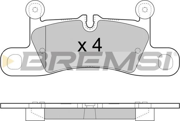 Bremsi BP3459 - Kit pastiglie freno, Freno a disco autozon.pro