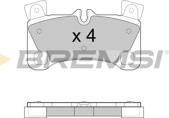 Bremsi BP3458 - Kit pastiglie freno, Freno a disco autozon.pro