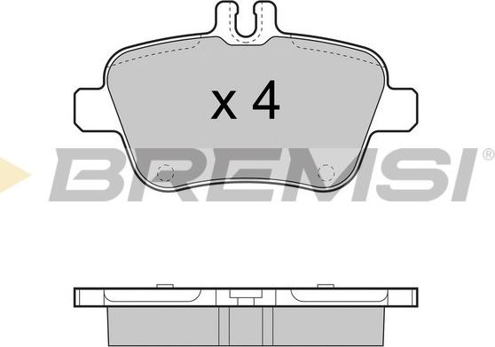 Bremsi BP3469 - Kit pastiglie freno, Freno a disco autozon.pro