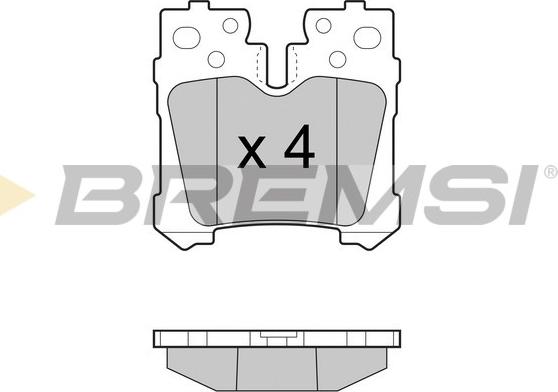 Bremsi BP3463 - Kit pastiglie freno, Freno a disco autozon.pro