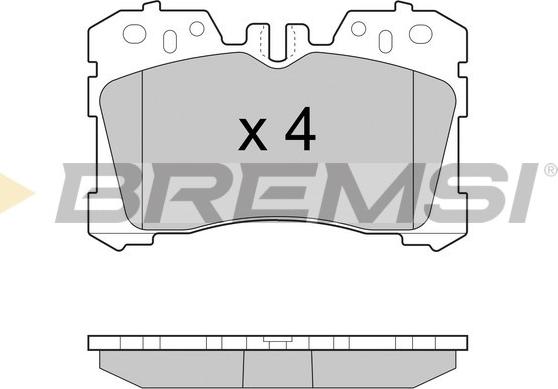 Bremsi BP3462 - Kit pastiglie freno, Freno a disco autozon.pro