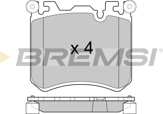 Bremsi BP3419 - Kit pastiglie freno, Freno a disco autozon.pro