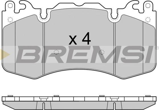 Bremsi BP3414 - Kit pastiglie freno, Freno a disco autozon.pro