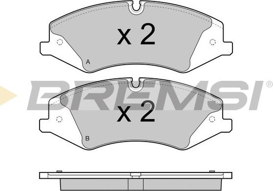 Bremsi BP3415 - Kit pastiglie freno, Freno a disco autozon.pro