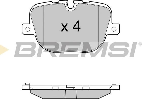 Bremsi BP3416 - Kit pastiglie freno, Freno a disco autozon.pro