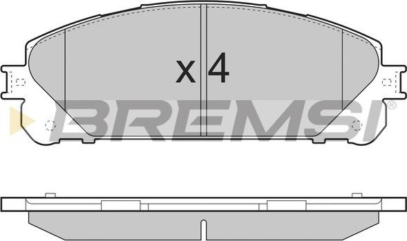 Bremsi BP3481 - Kit pastiglie freno, Freno a disco autozon.pro