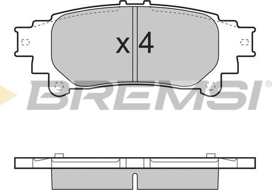 Bremsi BP3534 - Kit pastiglie freno, Freno a disco autozon.pro