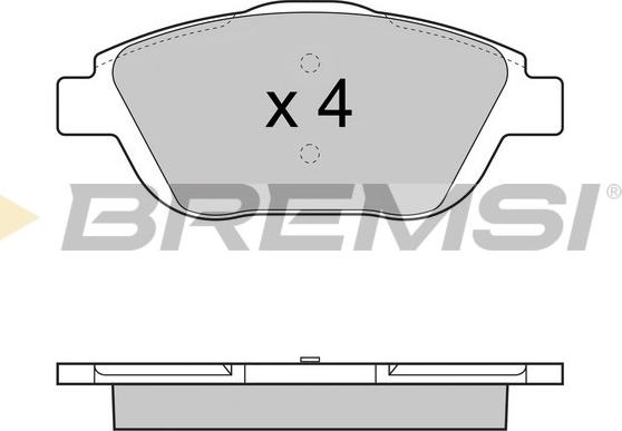 Bremsi BP3428 - Kit pastiglie freno, Freno a disco autozon.pro