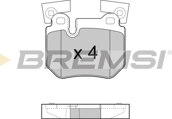 Bremsi BP3473 - Kit pastiglie freno, Freno a disco autozon.pro