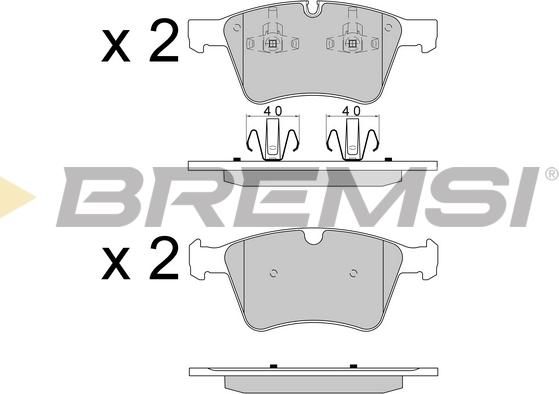 Bremsi BP3590 - Kit pastiglie freno, Freno a disco autozon.pro