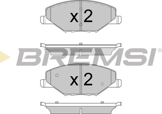 Bremsi BP3591 - Kit pastiglie freno, Freno a disco autozon.pro