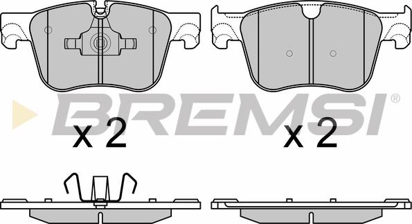 Bremsi BP3598 - Kit pastiglie freno, Freno a disco autozon.pro