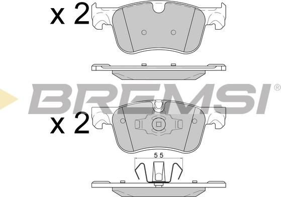 Bremsi BP3597 - Kit pastiglie freno, Freno a disco autozon.pro