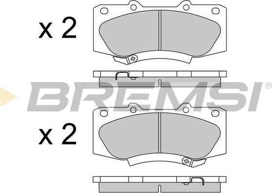 Bremsi BP3549 - Kit pastiglie freno, Freno a disco autozon.pro