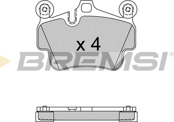 Bremsi BP3564 - Kit pastiglie freno, Freno a disco autozon.pro