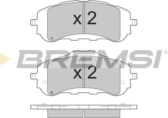 Bremsi BP3560 - Kit pastiglie freno, Freno a disco autozon.pro