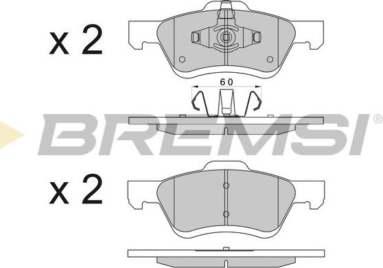 Bremsi BP3567 - Kit pastiglie freno, Freno a disco autozon.pro