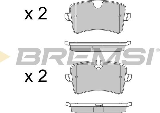 Bremsi BP3502 - Kit pastiglie freno, Freno a disco autozon.pro