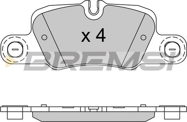 Bremsi BP3519 - Kit pastiglie freno, Freno a disco autozon.pro