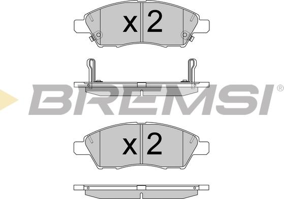 Bremsi BP3589 - Kit pastiglie freno, Freno a disco autozon.pro