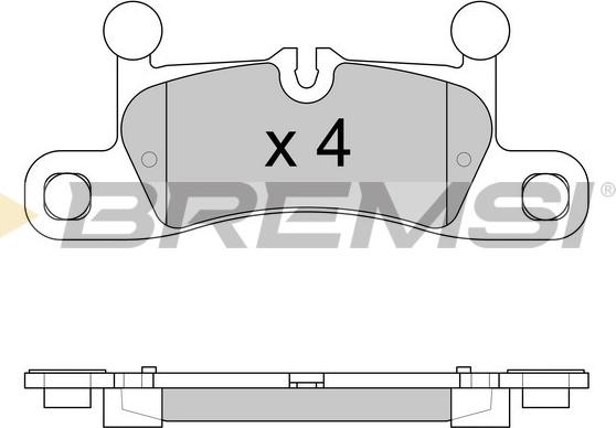 Bremsi BP3585 - Kit pastiglie freno, Freno a disco autozon.pro