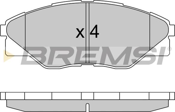 Bremsi BP3586 - Kit pastiglie freno, Freno a disco autozon.pro