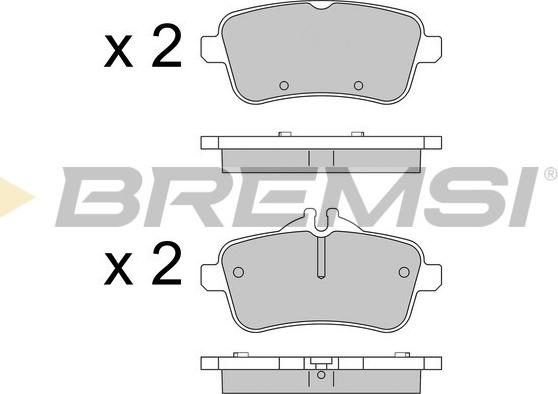 Bremsi BP3539 - Kit pastiglie freno, Freno a disco autozon.pro