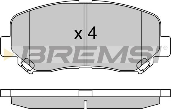 Bremsi BP3535 - Kit pastiglie freno, Freno a disco autozon.pro