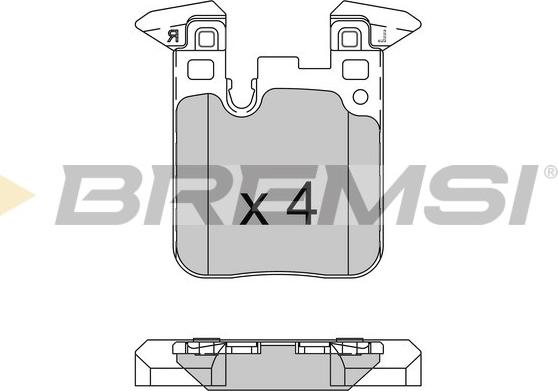 Bremsi BP3521 - Kit pastiglie freno, Freno a disco autozon.pro