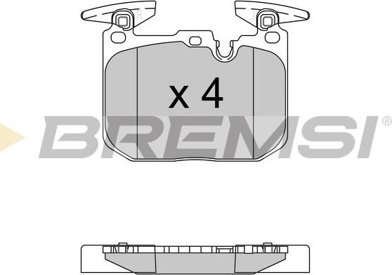 Bremsi BP3522 - Kit pastiglie freno, Freno a disco autozon.pro