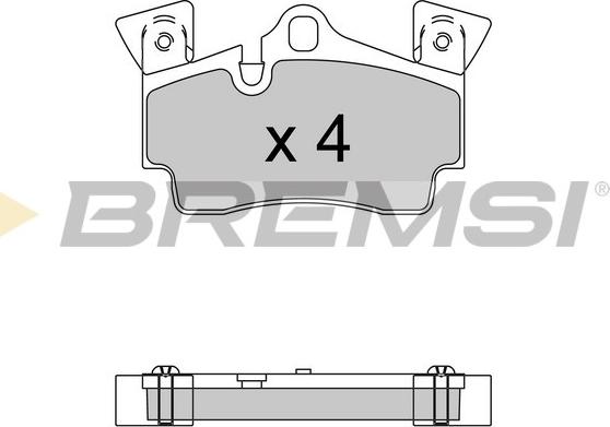 Bremsi BP3574 - Kit pastiglie freno, Freno a disco autozon.pro