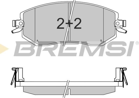 Bremsi BP3570 - Kit pastiglie freno, Freno a disco autozon.pro