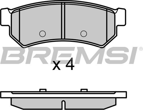 Bremsi BP3695 - Kit pastiglie freno, Freno a disco autozon.pro