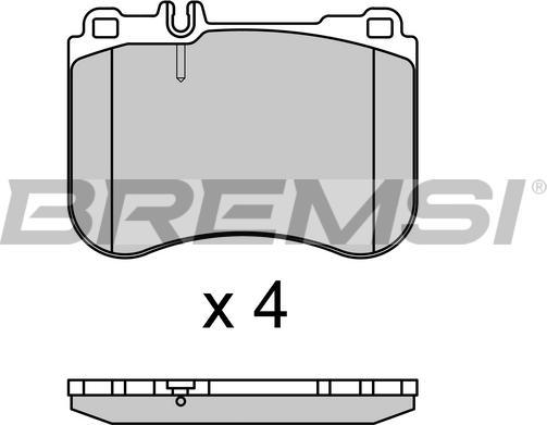 Bremsi BP3696 - Kit pastiglie freno, Freno a disco autozon.pro