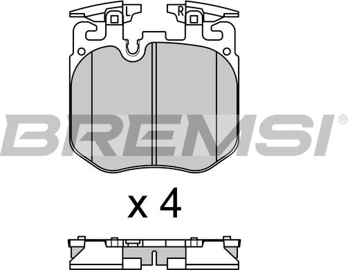 Bremsi BP3692 - Kit pastiglie freno, Freno a disco autozon.pro