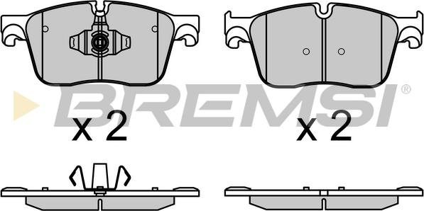 Bremsi BP3697 - Kit pastiglie freno, Freno a disco autozon.pro