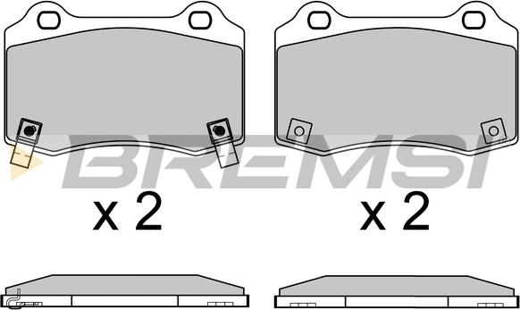 Bremsi BP3649 - Kit pastiglie freno, Freno a disco autozon.pro