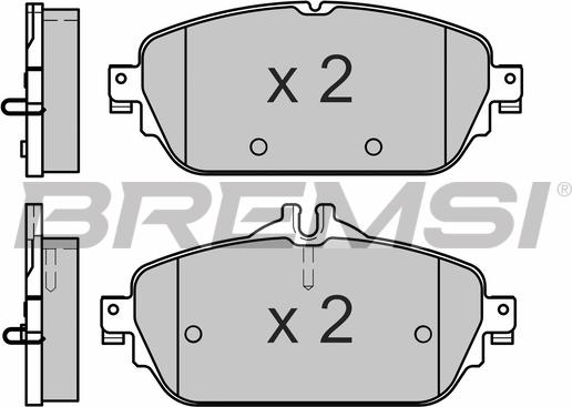 Bremsi BP3640 - Kit pastiglie freno, Freno a disco autozon.pro