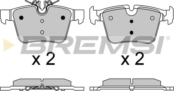 Bremsi BP3642 - Kit pastiglie freno, Freno a disco autozon.pro