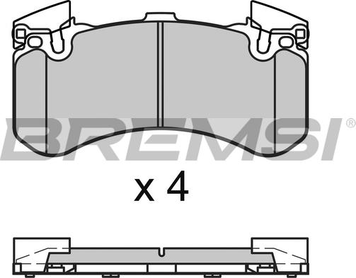 Bremsi BP3654 - Kit pastiglie freno, Freno a disco autozon.pro