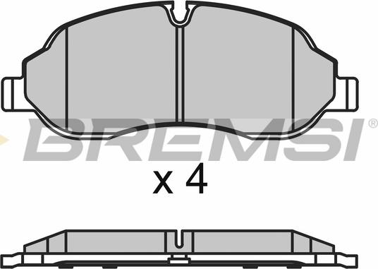 Bremsi BP3651 - Kit pastiglie freno, Freno a disco autozon.pro