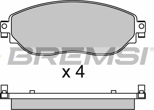 Bremsi BP3653 - Kit pastiglie freno, Freno a disco autozon.pro