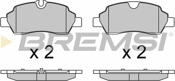 Bremsi BP3652 - Kit pastiglie freno, Freno a disco autozon.pro