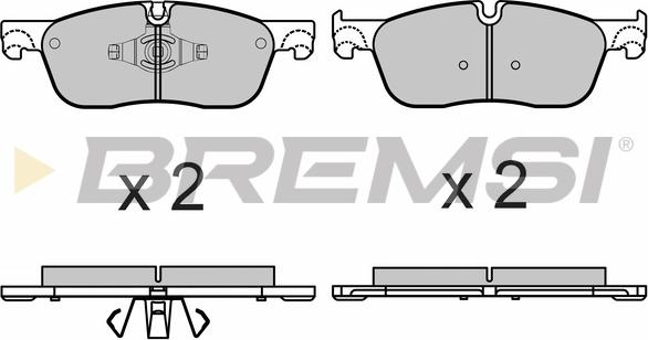 Bremsi BP3667 - Kit pastiglie freno, Freno a disco autozon.pro