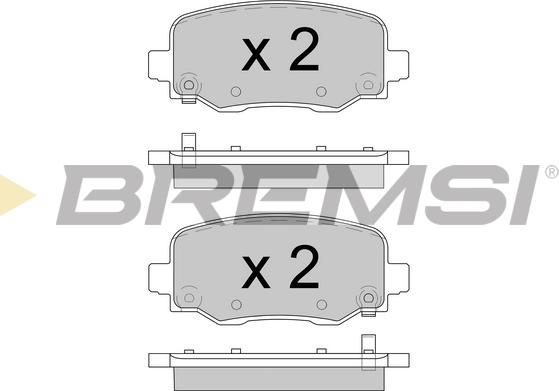 Bremsi BP3604 - Kit pastiglie freno, Freno a disco autozon.pro