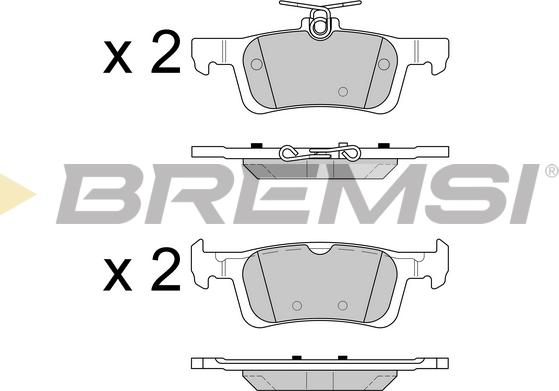 Bremsi BP3602 - Kit pastiglie freno, Freno a disco autozon.pro