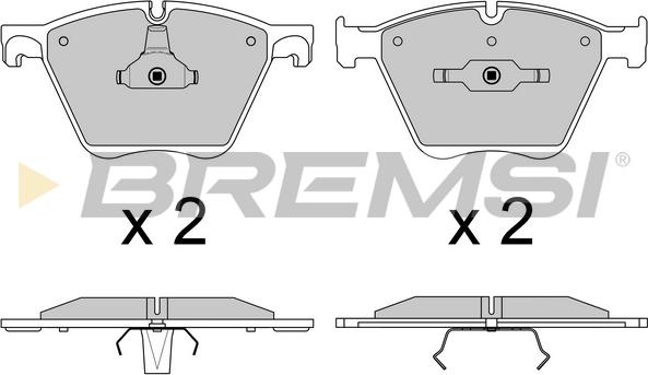 Bremsi BP3615 - Kit pastiglie freno, Freno a disco autozon.pro