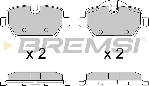 Bremsi BP3616 - Kit pastiglie freno, Freno a disco autozon.pro